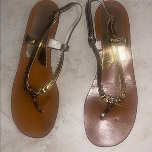 Gucci Sandals 38 Gold